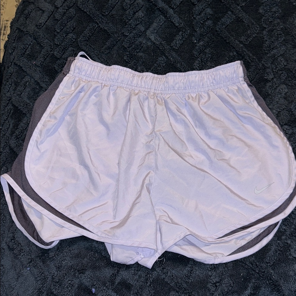 Nike Women's Light Purple with gray accent Athletic Shorts - L